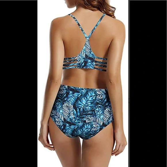 🌴Zeraca Highwaisted Strappy/Racer Back Bikini🌴NWT - Picture 1 of 8
